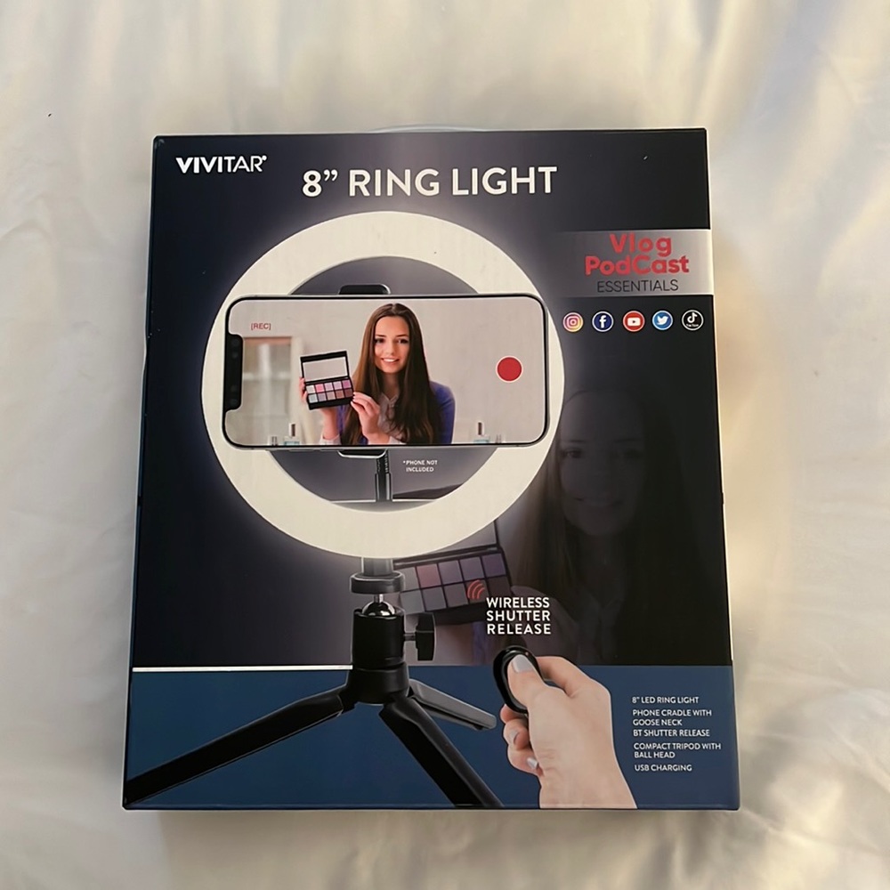 VIVITAR 8" Ring light